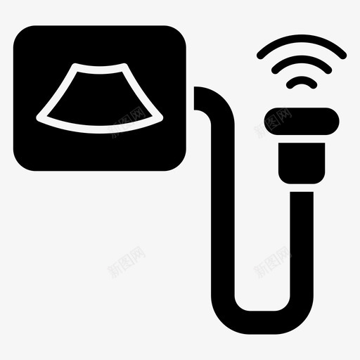超声波机器医学超声波超声波svg_新图网 https://ixintu.com 超声波 机器 医学 扫描仪 科学 字形 矢量 矢量图 图标