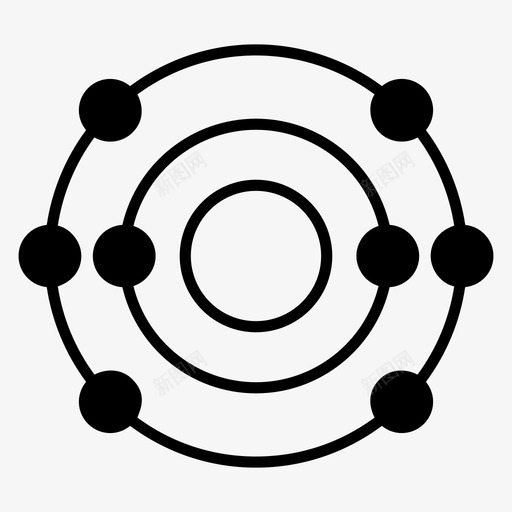氧原子原子模型原子轨道svg_新图网 https://ixintu.com 原子 科学 模型 轨道 原子结构 符号 医学 字形 矢量 矢量图 图标