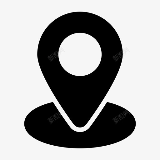 占位符位置标记定位销svg_新图网 https://ixintu.com 地图 位置 占位符 标记 定位 指针 定位器 销地 地图集 导航 字形