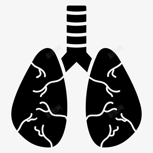 肺支气管人体器官svg_新图网 https://ixintu.com 支气管 人体 器官 肺科 呼吸道 科学 医学 字形 矢量 矢量图 图标