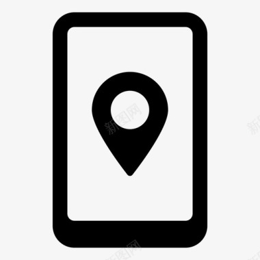移动定位查找手机地图地图定位图标