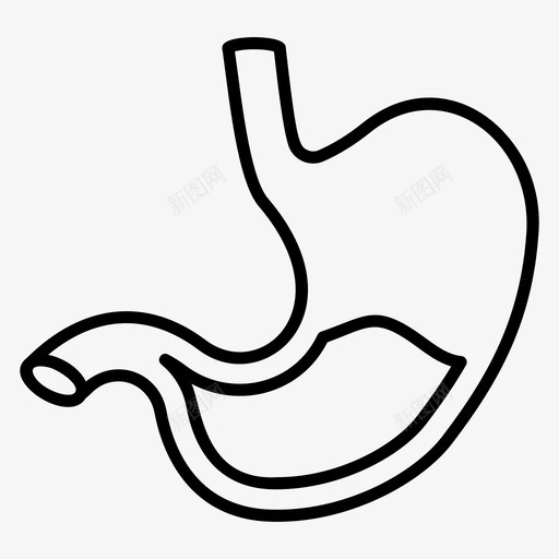 胃消化系统胃肠道svg_新图网 https://ixintu.com 器官 消化系统 胃肠道 中空 人体 科学 医学 向量 图标