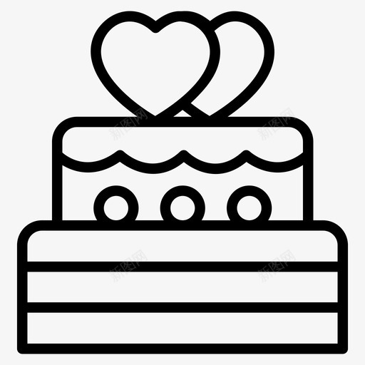 婚礼蛋糕烘焙用品甜点svg_新图网 https://ixintu.com 蛋糕 婚礼 爱情 烘焙 用品 甜点 甜蜜 矢量 矢量图 图标