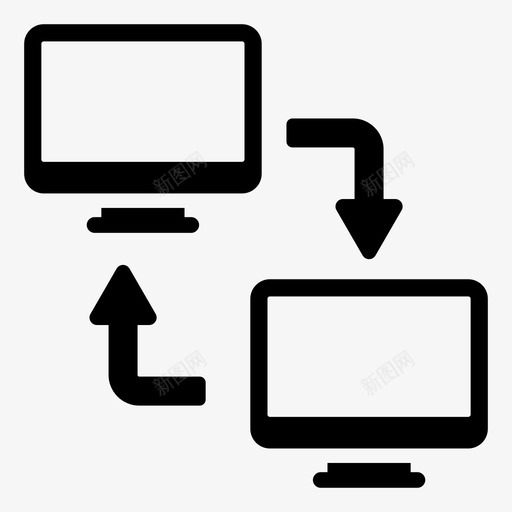 数据传输连接的设备数据交换svg_新图网 https://ixintu.com 网络 数据传输 共享 连接 设备 数据 交换 交换网 通信 实体 实体图