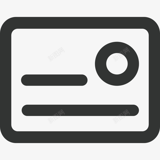 名片svg_新图网 https://ixintu.com 名片 卡片 省份 证件 线性 简约 圆润