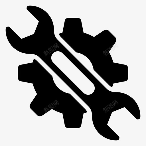 修理工具齿轮机械工具svg_新图网 https://ixintu.com 工具 修理 修理工 齿轮 机械 扳手 技术 技术工 用户界面 固体 图标