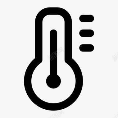 温度热量水银图标