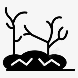 沙漠荒地荒地沙漠贫瘠高清图片