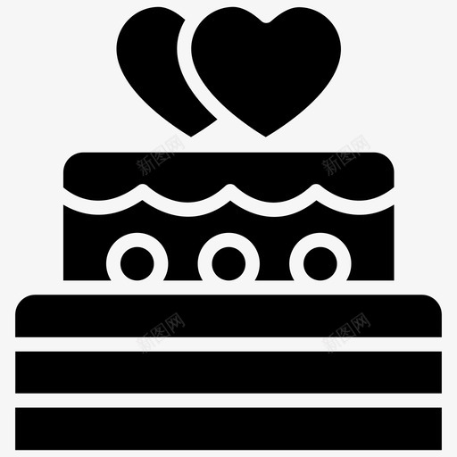 婚礼蛋糕烘焙物品甜点svg_新图网 https://ixintu.com 蛋糕 婚礼 爱情 烘焙 物品 甜点 甜蜜 一套 字形 矢量 矢量图