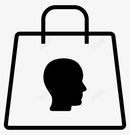 个人包购买打包svg_新图网 https://ixintu.com 个人 包个人 包购买 购买 打包 购物 购物袋