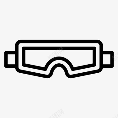 滑雪护目镜潜水眼镜护目镜图标