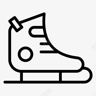 溜冰鞋溜冰靴天气图标