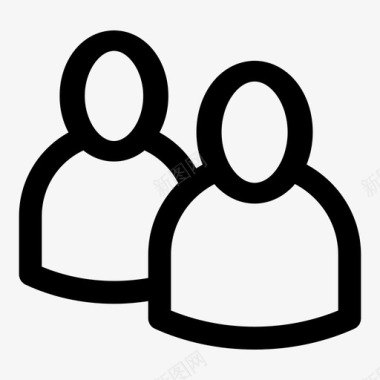 用户联系人群组图标