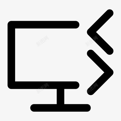 远程桌面连接控制svg_新图网 https://ixintu.com 远程 桌面 用户界面 连接 控制 通用