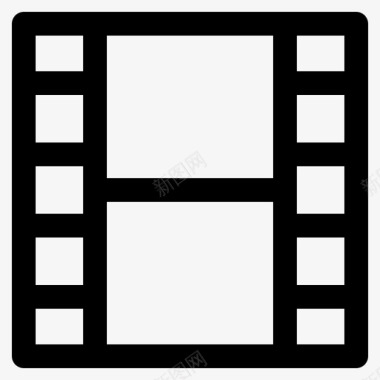 胶片带电影用户界面图标图标