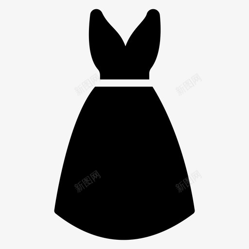 礼服服装女装svg_新图网 https://ixintu.com 服装 礼服 女装 一组 字形 矢量 矢量图 图标