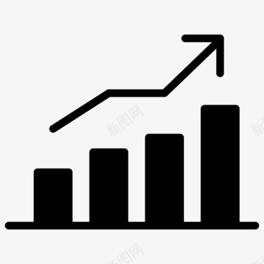 增长图业务增长业务统计图标