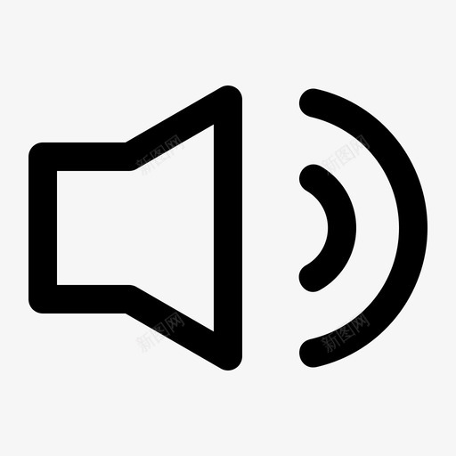 扬声器媒体播放器声音svg_新图网 https://ixintu.com 扬声器 媒体播放器 声音 音量 用户界面