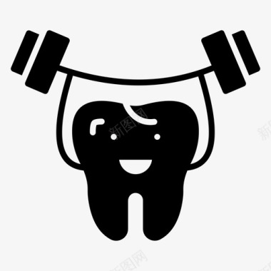 健康牙齿牙齿护理医疗保健图标