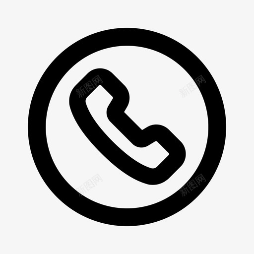 电话通信联系拨打线性svg_新图网 https://ixintu.com 电话 通信 联系 拨打 线性