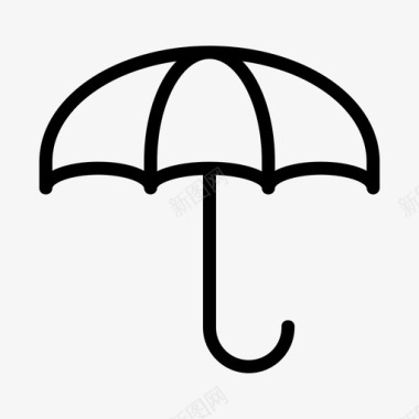 雨伞小工具防护用品图标