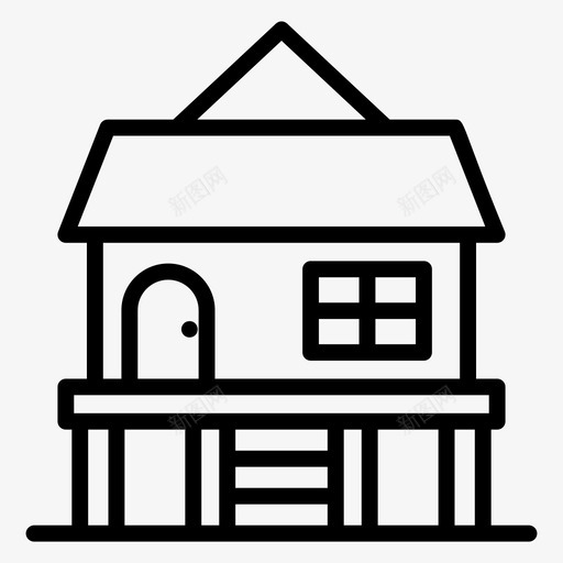 农舍谷仓乡村别墅svg_新图网 https://ixintu.com 乡村 农舍 谷仓 别墅 农庄 天气 秋季 生态 矢量 矢量图 图标