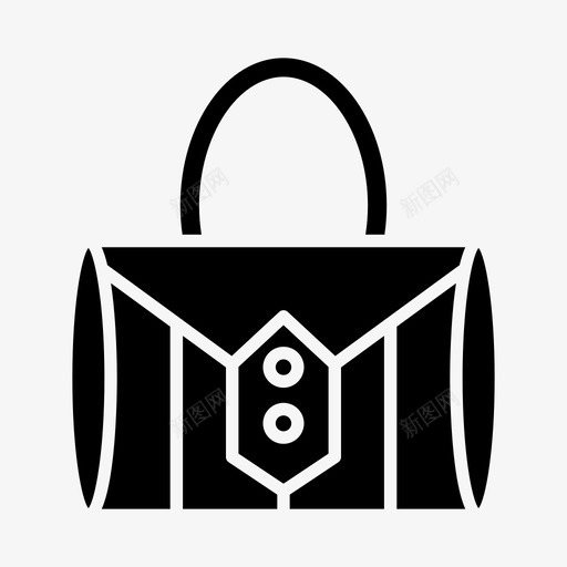 手提包奢侈品购物袋svg_新图网 https://ixintu.com 手提包 奢侈品 购物袋 购物 纯色