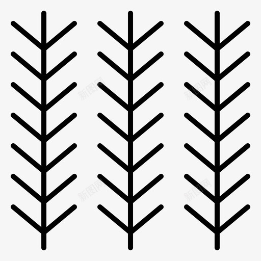 谷物食品植物svg_新图网 https://ixintu.com 食品 谷物 植物 小麦 字形