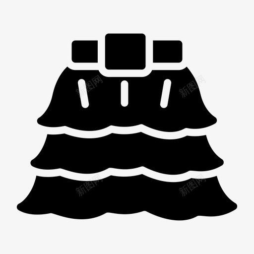 裙子服装可穿svg_新图网 https://ixintu.com 服装 裙子 可穿 女装 字形 矢量 矢量图 图标