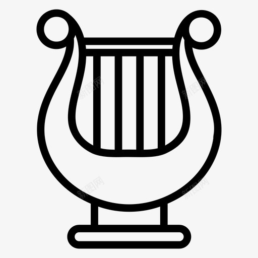 竖琴阿波罗希腊乐器svg_新图网 https://ixintu.com 竖琴 乐器 阿波罗 希腊 弦乐器 一组 向量 图标