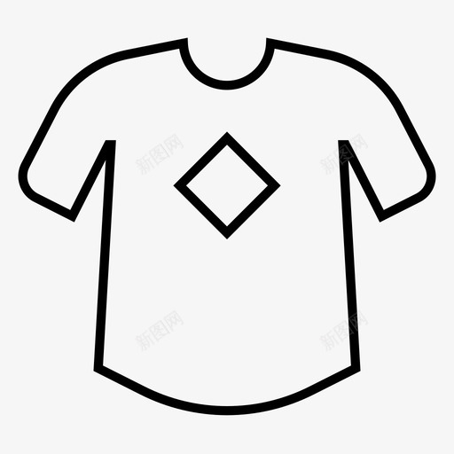 t恤服装钻石svg_新图网 https://ixintu.com 服装 恤恤 钻石 图标 系列