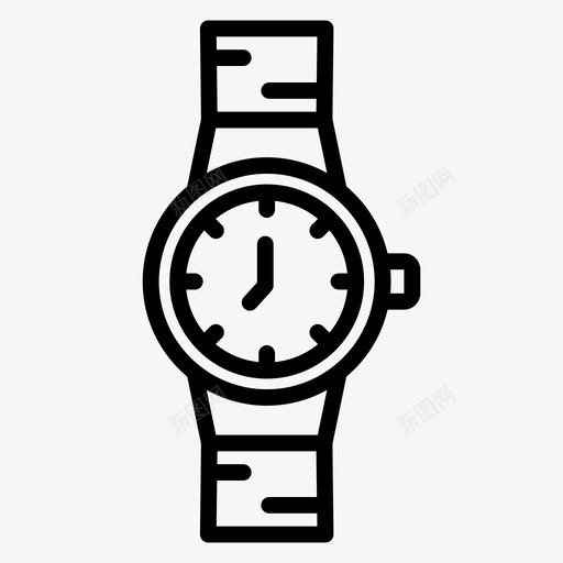 手表计时器女装线矢量图标集svg_新图网 https://ixintu.com 手表 计时器 女装 矢量 矢量图 图标