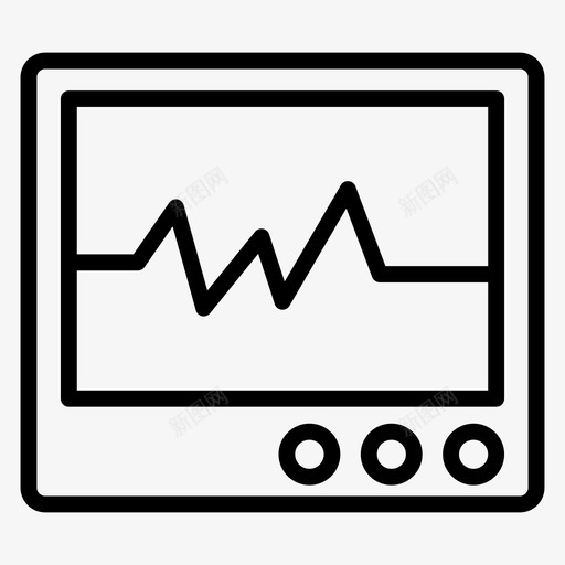 ecg监视器心电图心脏健康svg_新图网 https://ixintu.com 监视器 心电图 心脏 健康 心悸 测量 向量 图标