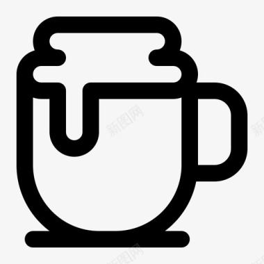 冰咖啡饮料茶图标