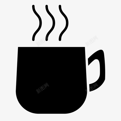 一杯咖啡冷的热的svg_新图网 https://ixintu.com 一杯 咖啡 冬季 冷的 马克 图标 实心