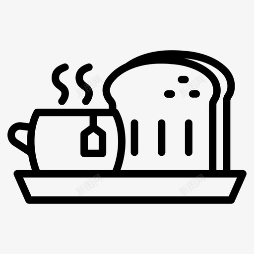 早餐面包健康饮食svg_新图网 https://ixintu.com 早餐 面包 健康饮食 零食 吐司 食物 矢量 矢量图 图标