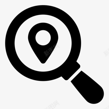 搜索位置查找地图缩放地址图标