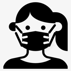 必须戴防护口罩戴口罩医生流感高清图片