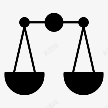 平衡正义天平图标