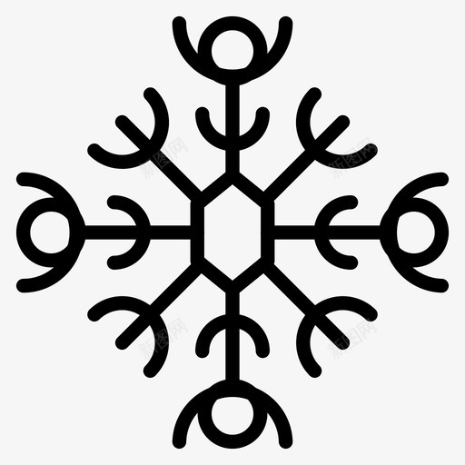 雪冰雪花svg_新图网 https://ixintu.com 雪冰 雪花 冬天 图标 收集 集线