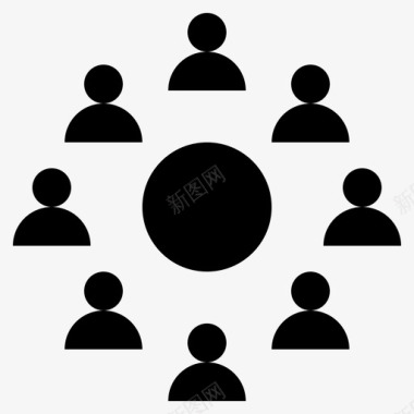 会议董事会计划图标