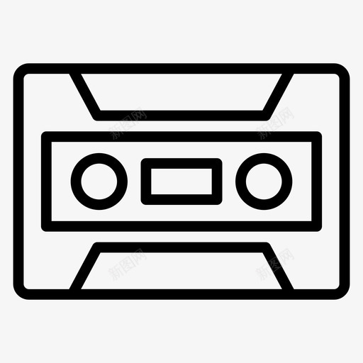 盒式磁带音频设备磁带svg_新图网 https://ixintu.com 磁带 盒式 音频 设备 复古 卡式 乐器 向量 图标