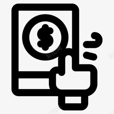 数字支付移动在线图标