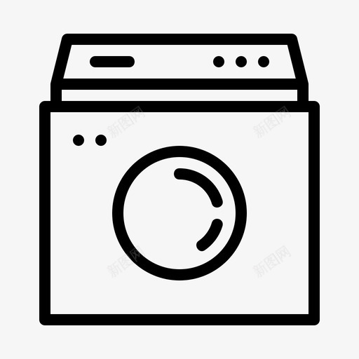 洗衣机家用电器洗衣房svg_新图网 https://ixintu.com 洗衣机 家用电器 洗衣房 家用 家具