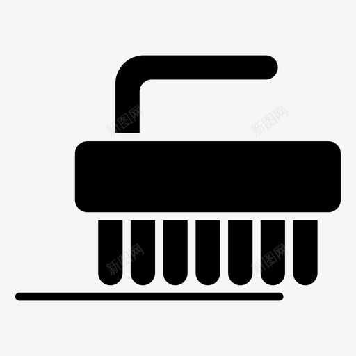 擦洗刷清洁刷手刷svg_新图网 https://ixintu.com 擦洗 洗刷 清洁 刷手 卫生 刷洗 衣刷 建筑 建筑工 工具集 实心