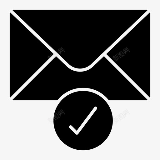 邮件已发送验证svg_新图网 https://ixintu.com 邮件 发送 验证 多媒体 字形