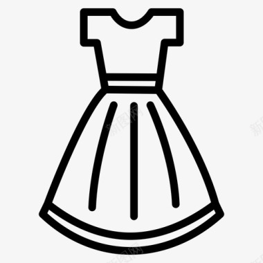 服装服装设计连衣裙图标