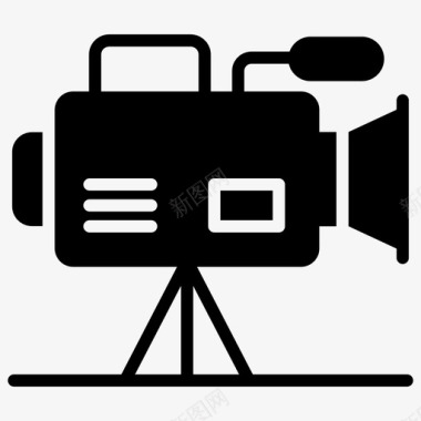 摄像机照相摄像机摄影设备图标