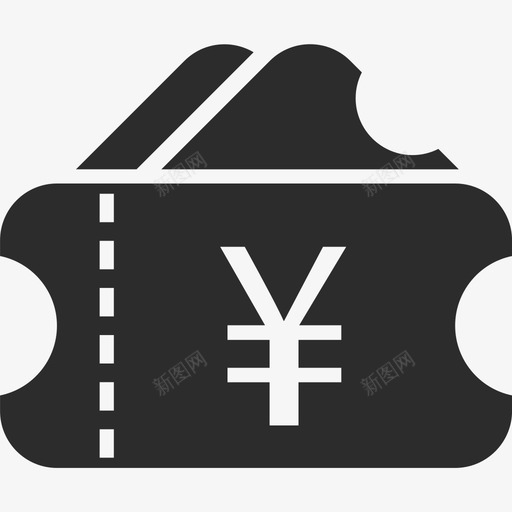 优惠券代金券svg_新图网 https://ixintu.com 优惠券 代金券 填充 多色 简约 扁平