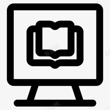 电脑电子书教育图标